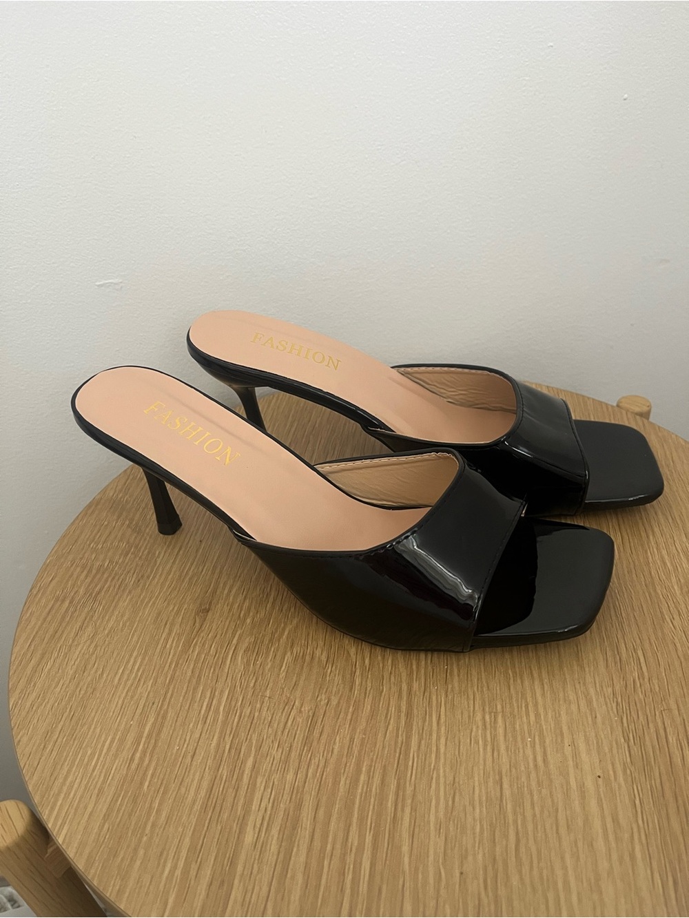 Square Toe Kitten Heel Sandal
